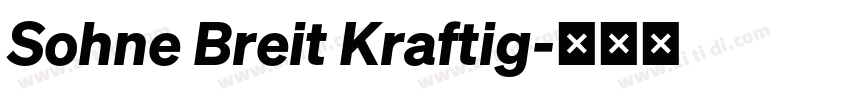 Sohne Breit Kraftig字体转换